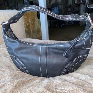 Coach small black hobo bag